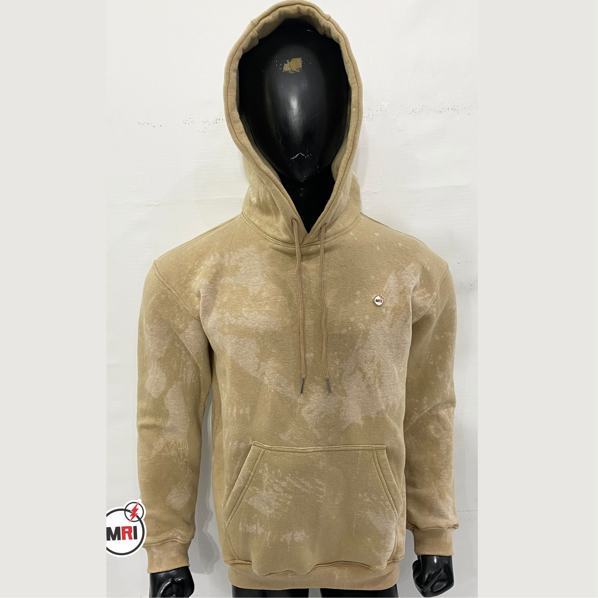 Customized Pullover Pigment Wash Hoodie