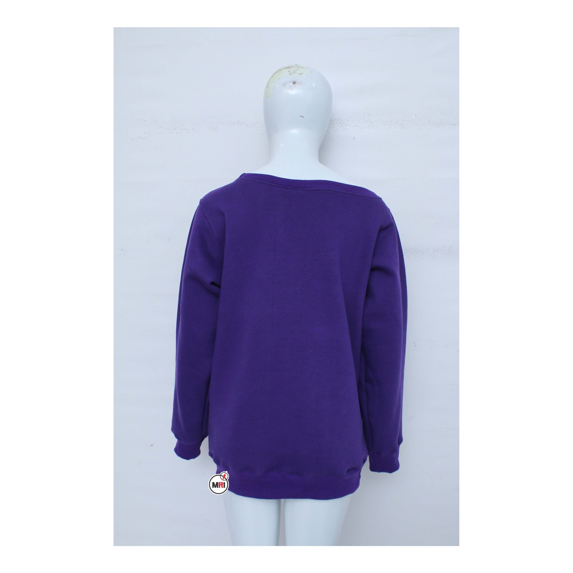 Purple Off Shoulder SweatShirt