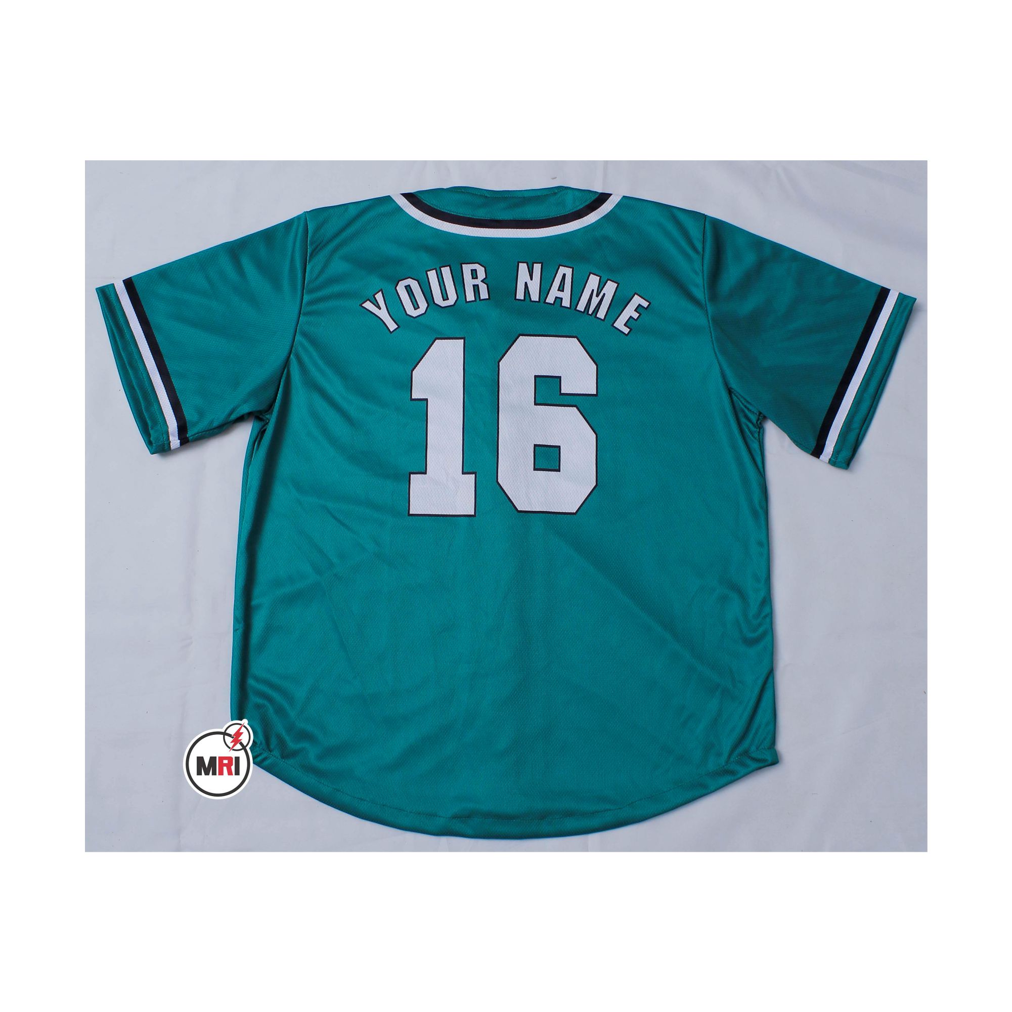 Sublimated Green BaseBall Jersey