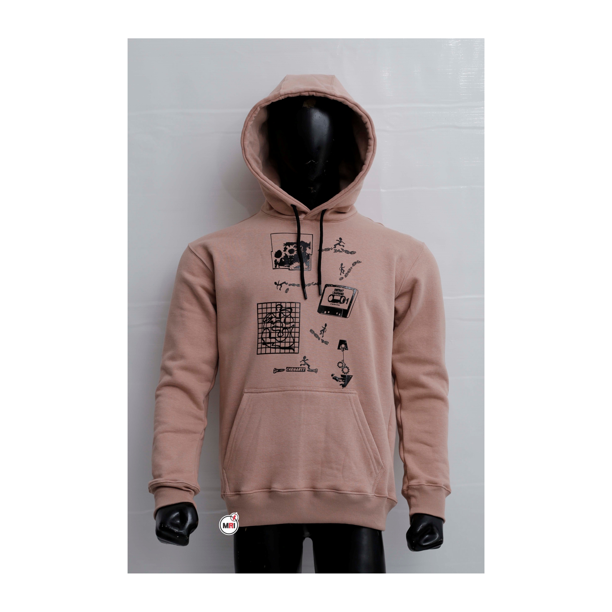 Customized Pullover Silicone Print Hoodie