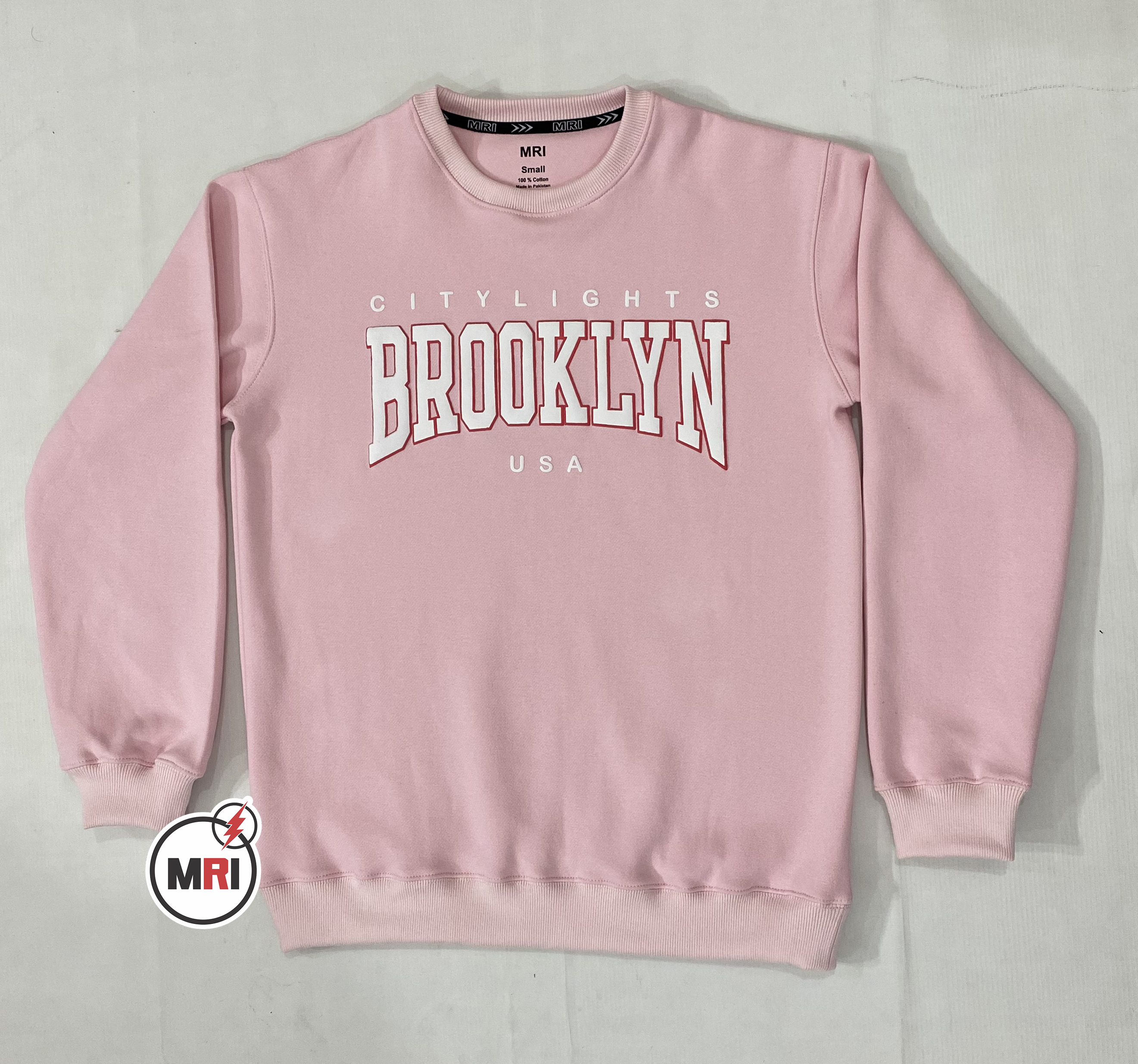 Pink Puff Print Custom Sweatshirt