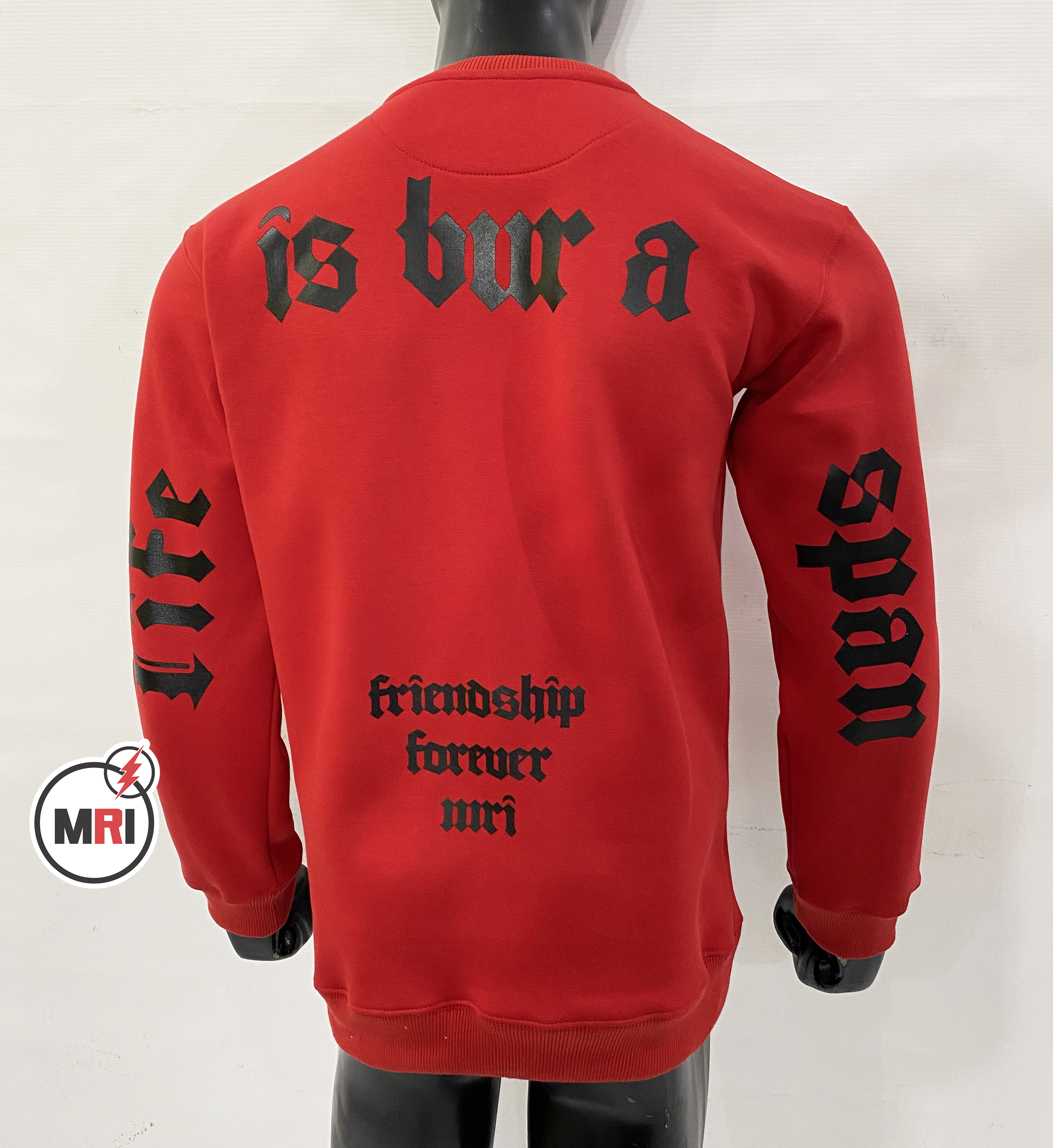 Unique Silicone Back Printed Sweatshirt