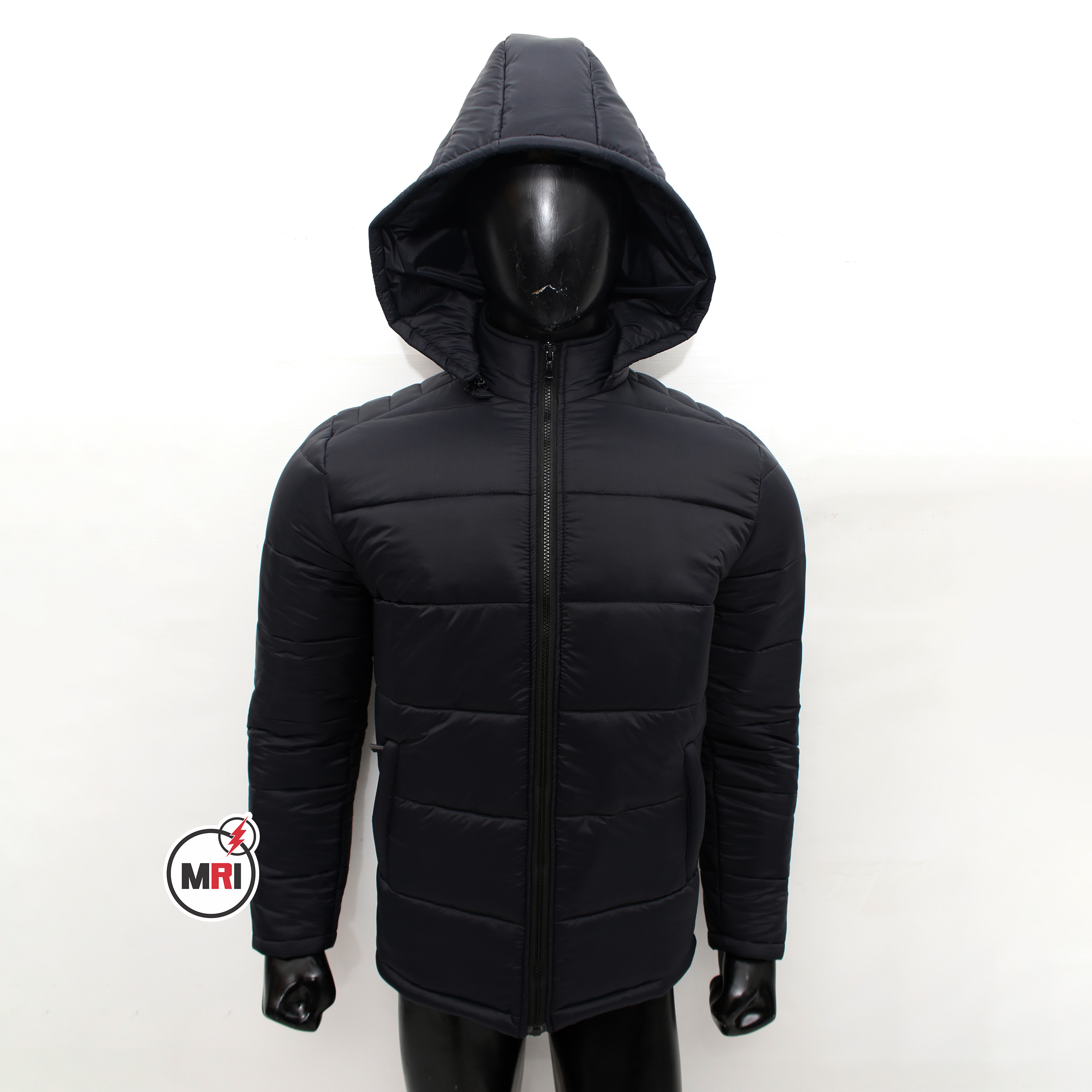 Black Puffer Jacket with hood