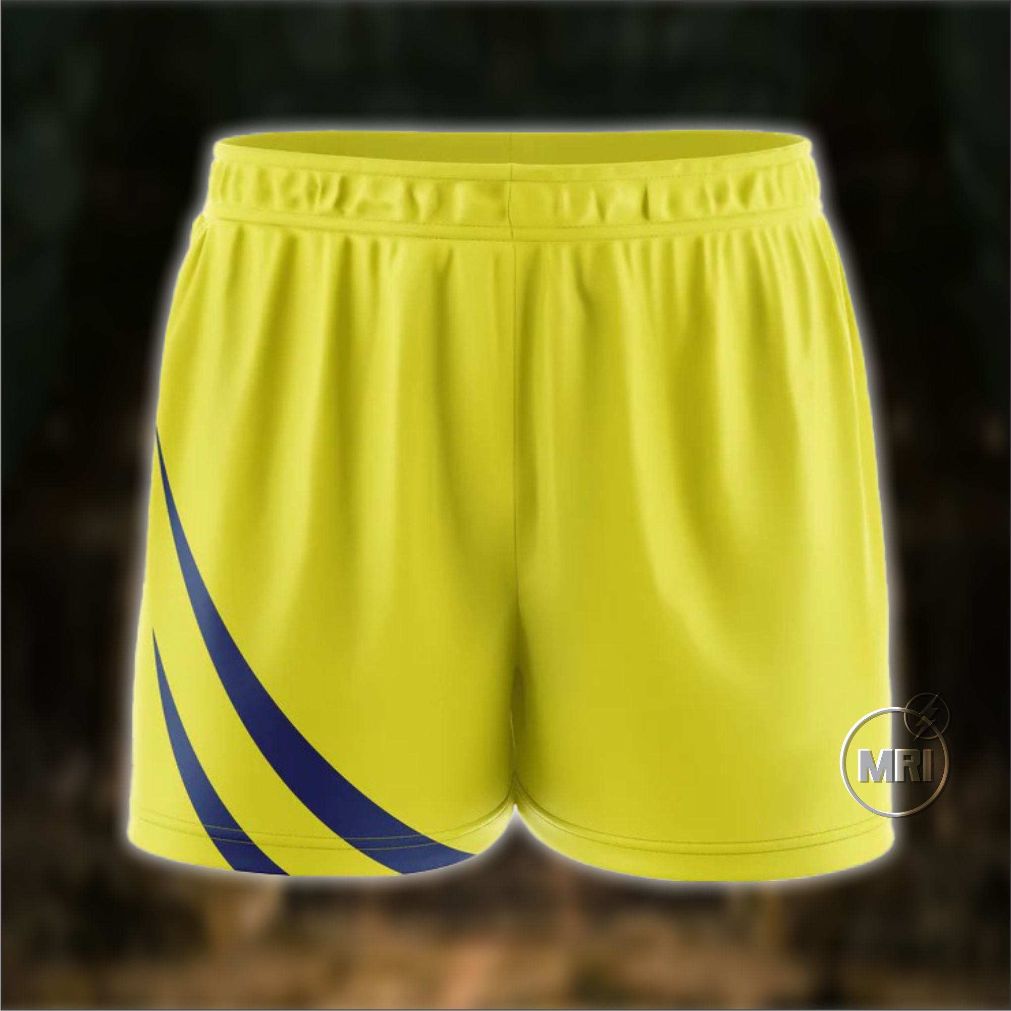 Unisex Yellow Dry Fit Shorts