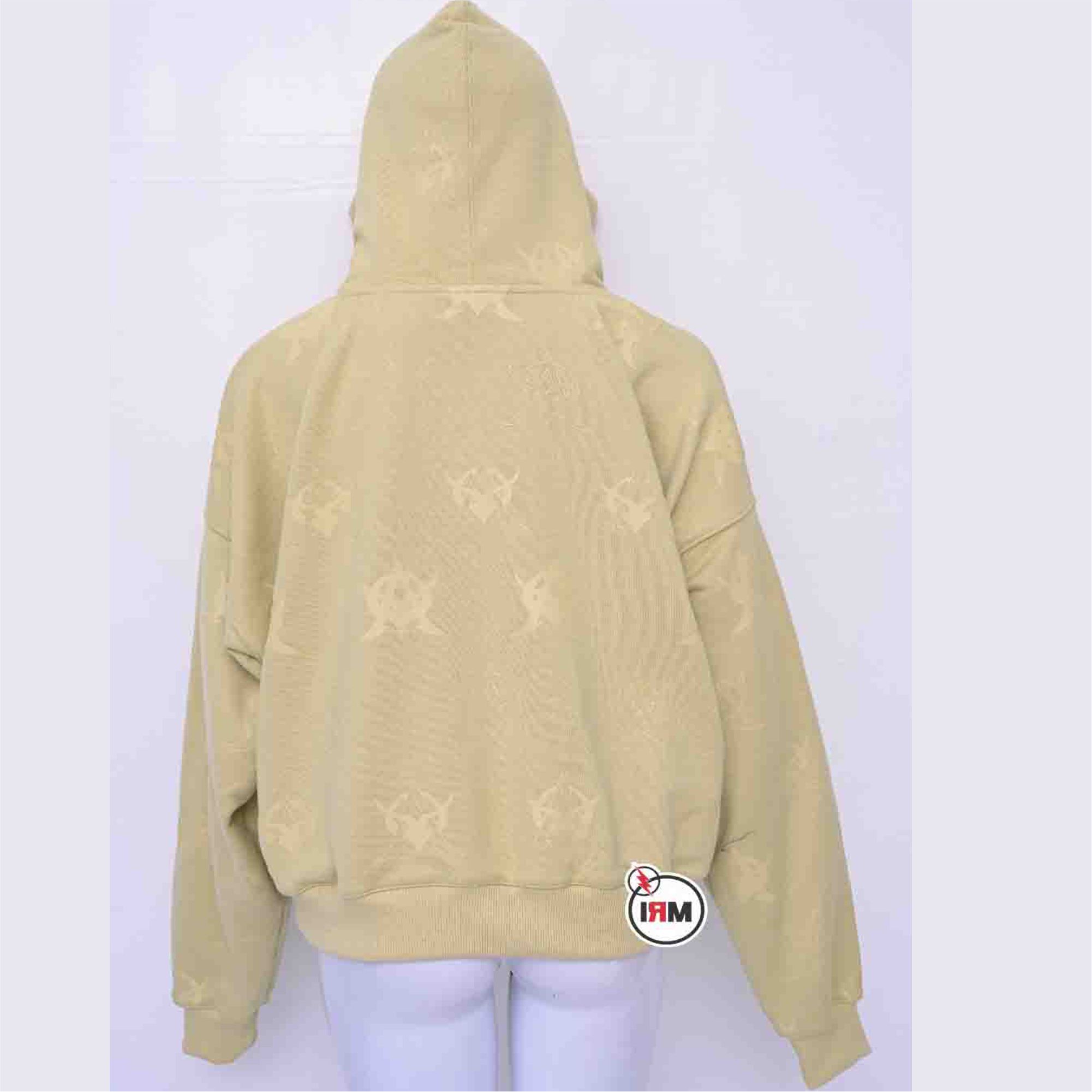 Oversize Drop Shoulder Screen Print Ladies Hoodie