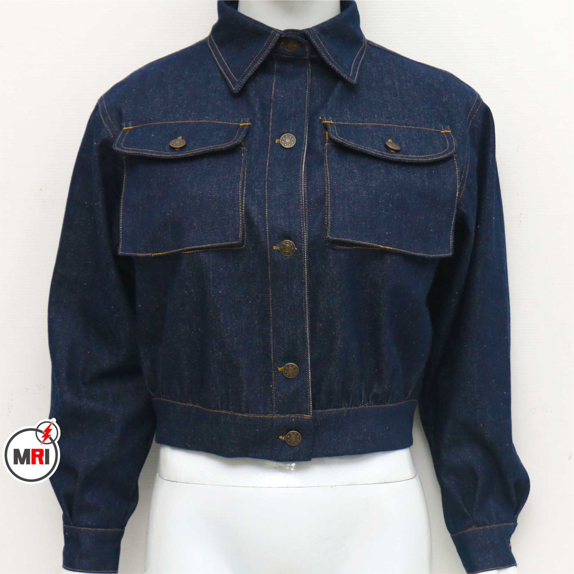 Custom Made Denim Crop Jacket