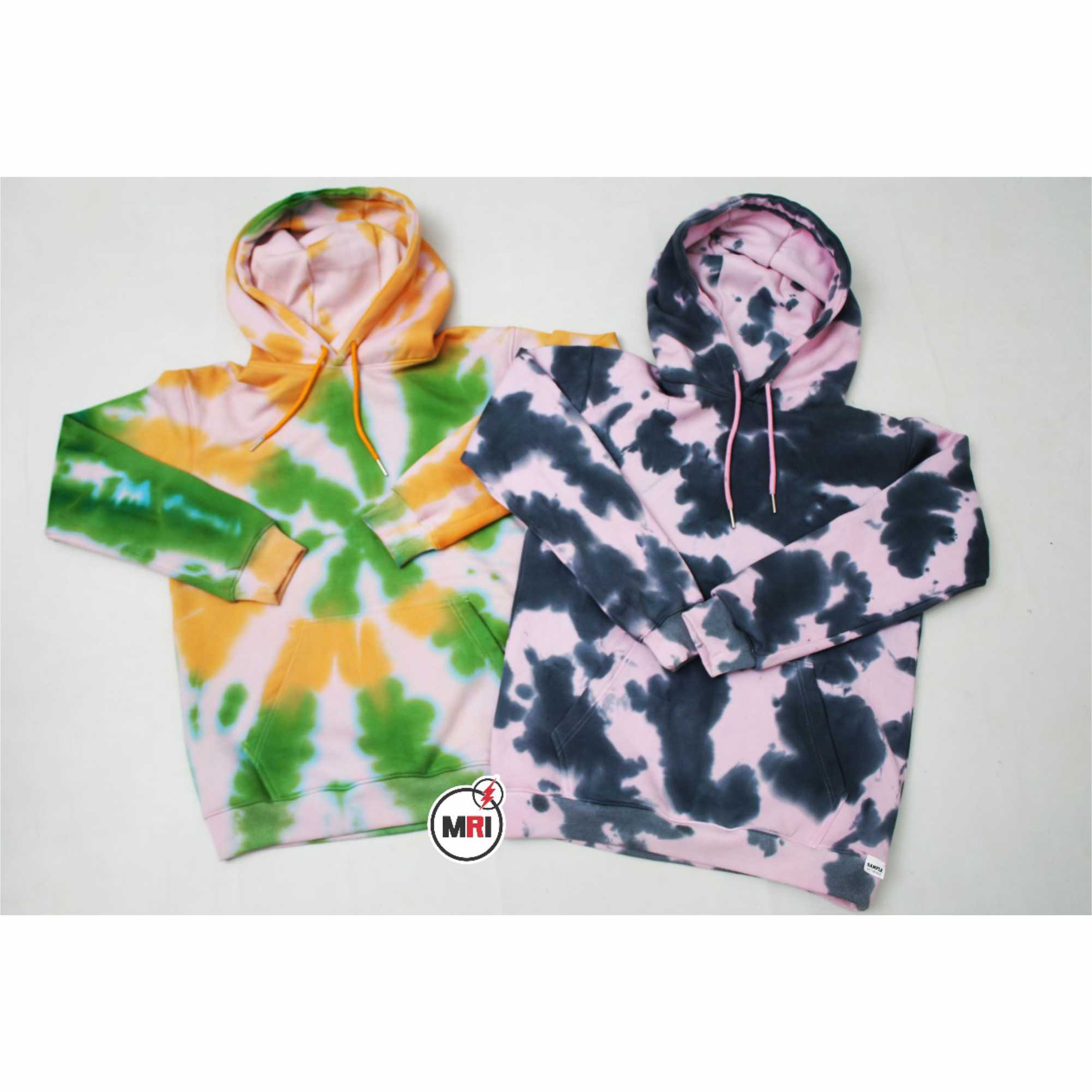 Silicone Printed With Tie Dye Hoodie