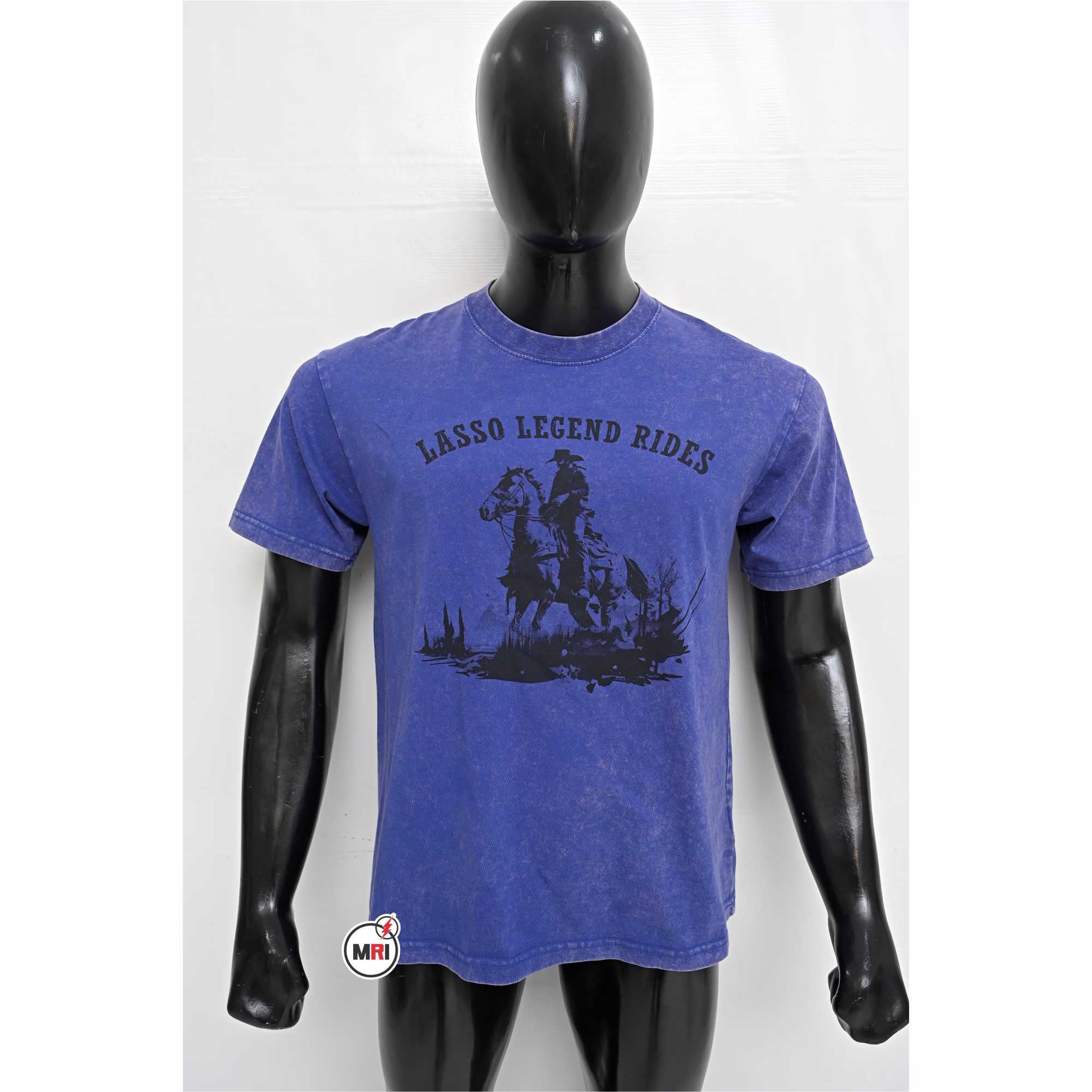 Acid Wash Royal T Shirt