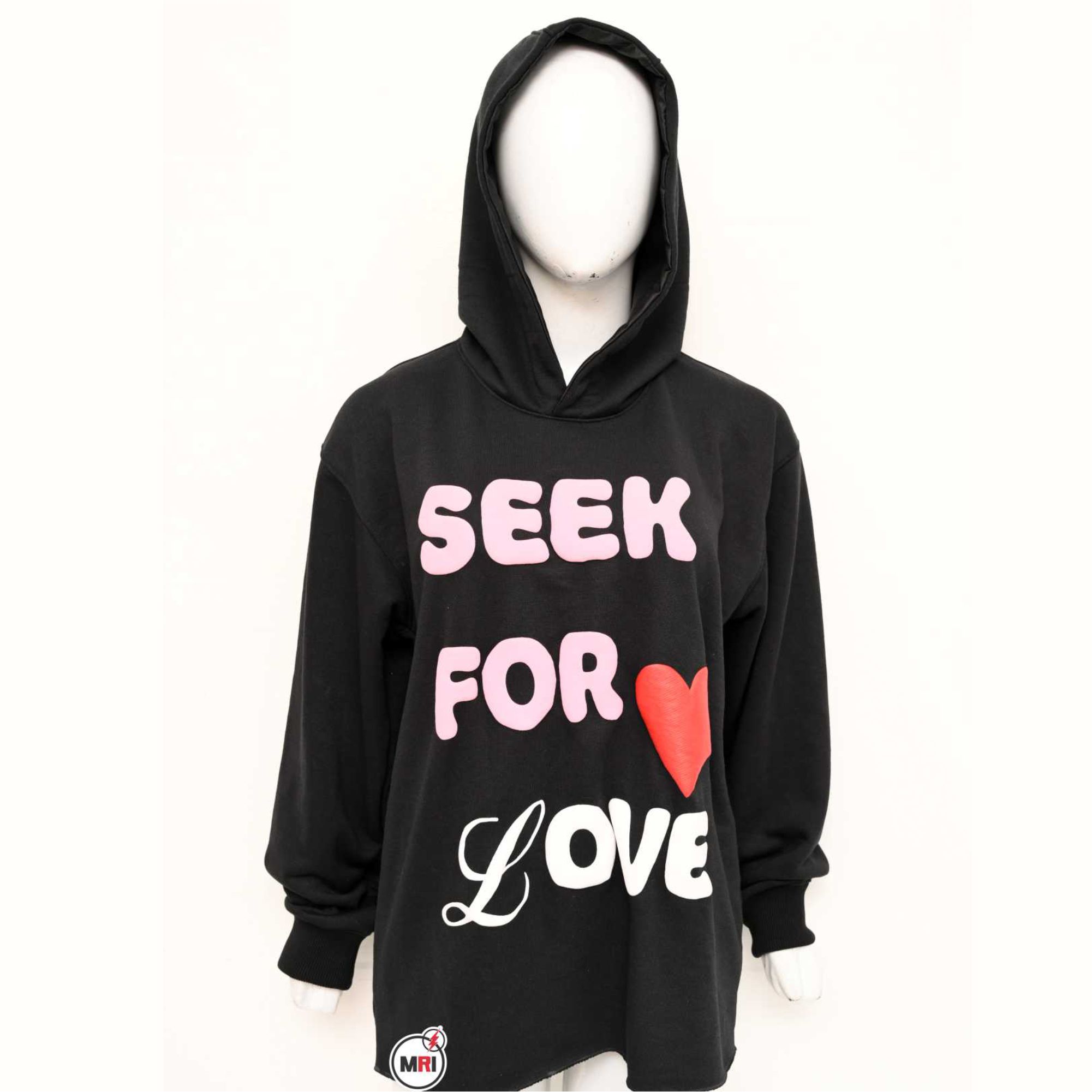 Unique Women Puff Print Hoodie