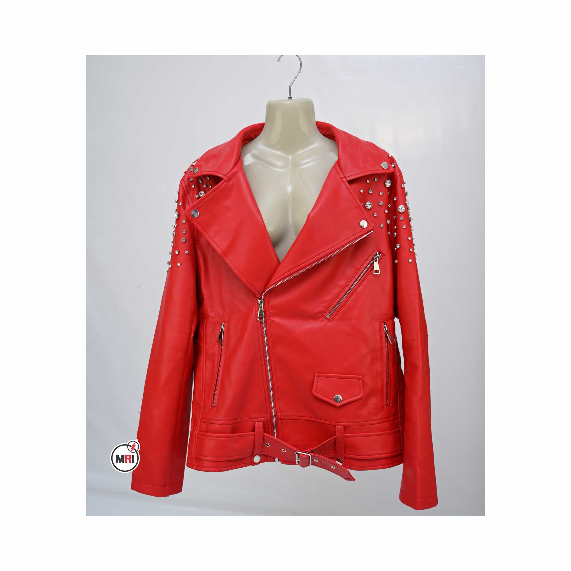 Unique Branded D-Diamond PU Leather Jacket