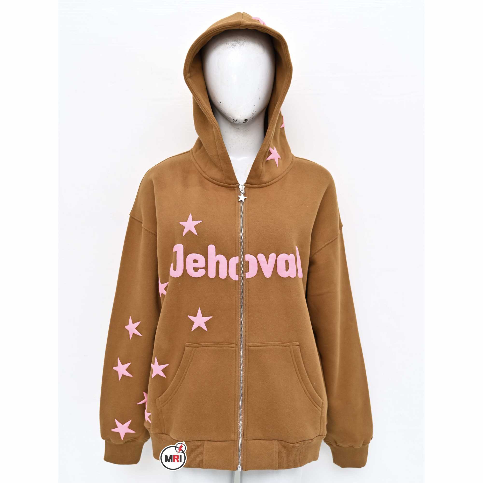 100% Cotton Fleece With Puff Print Hoodies