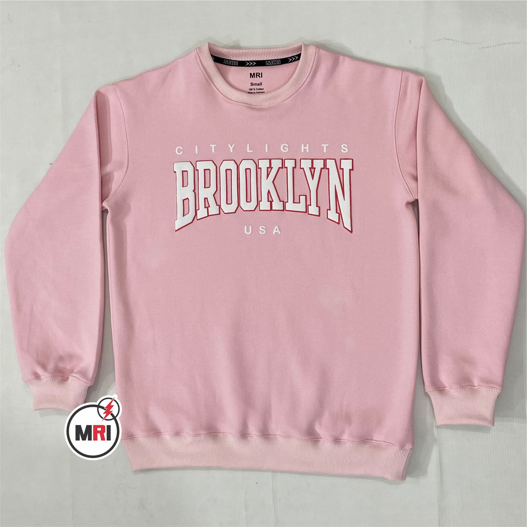 Pink Puff Print Custom Sweatshirt