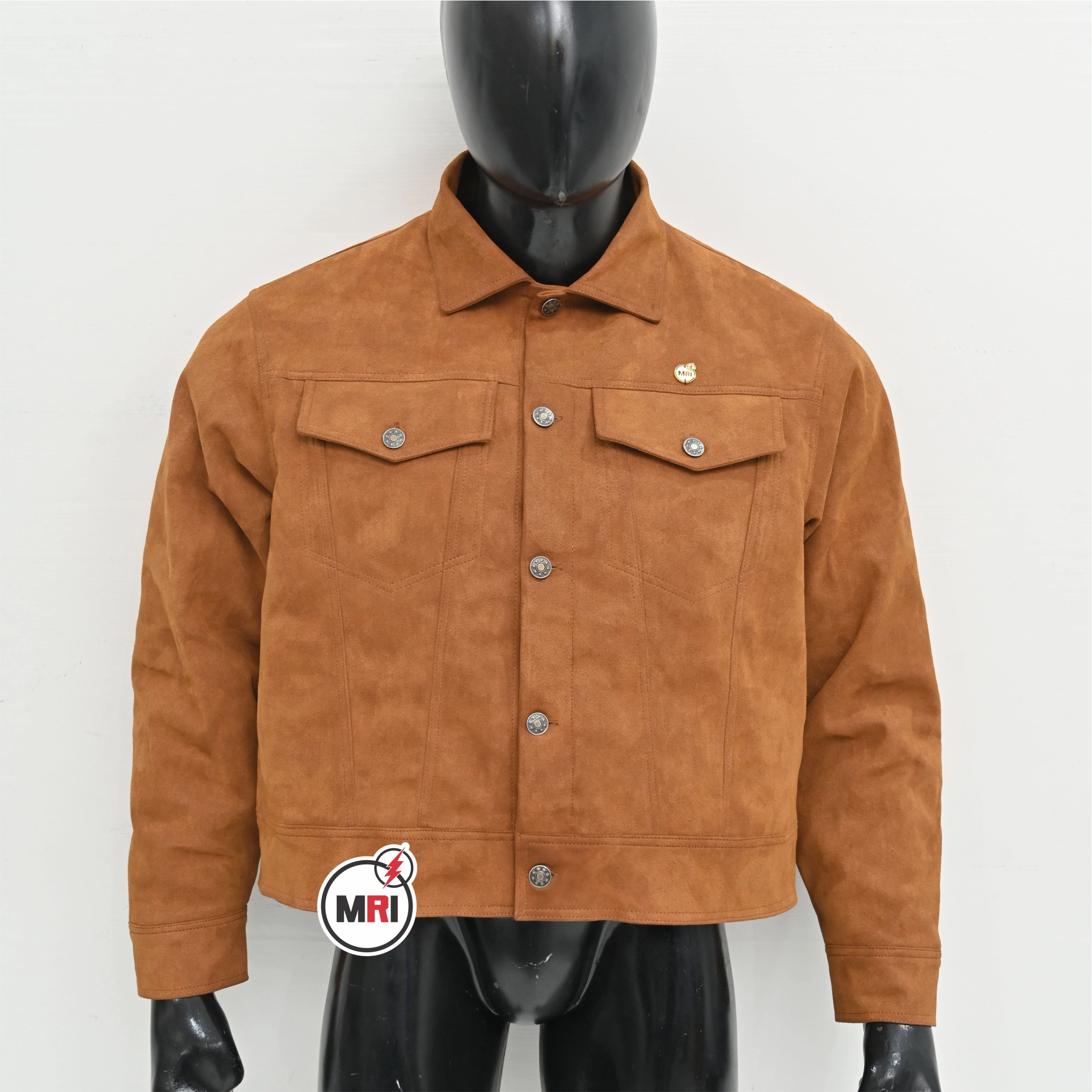 Customized Suede Leather Trucker Jacket