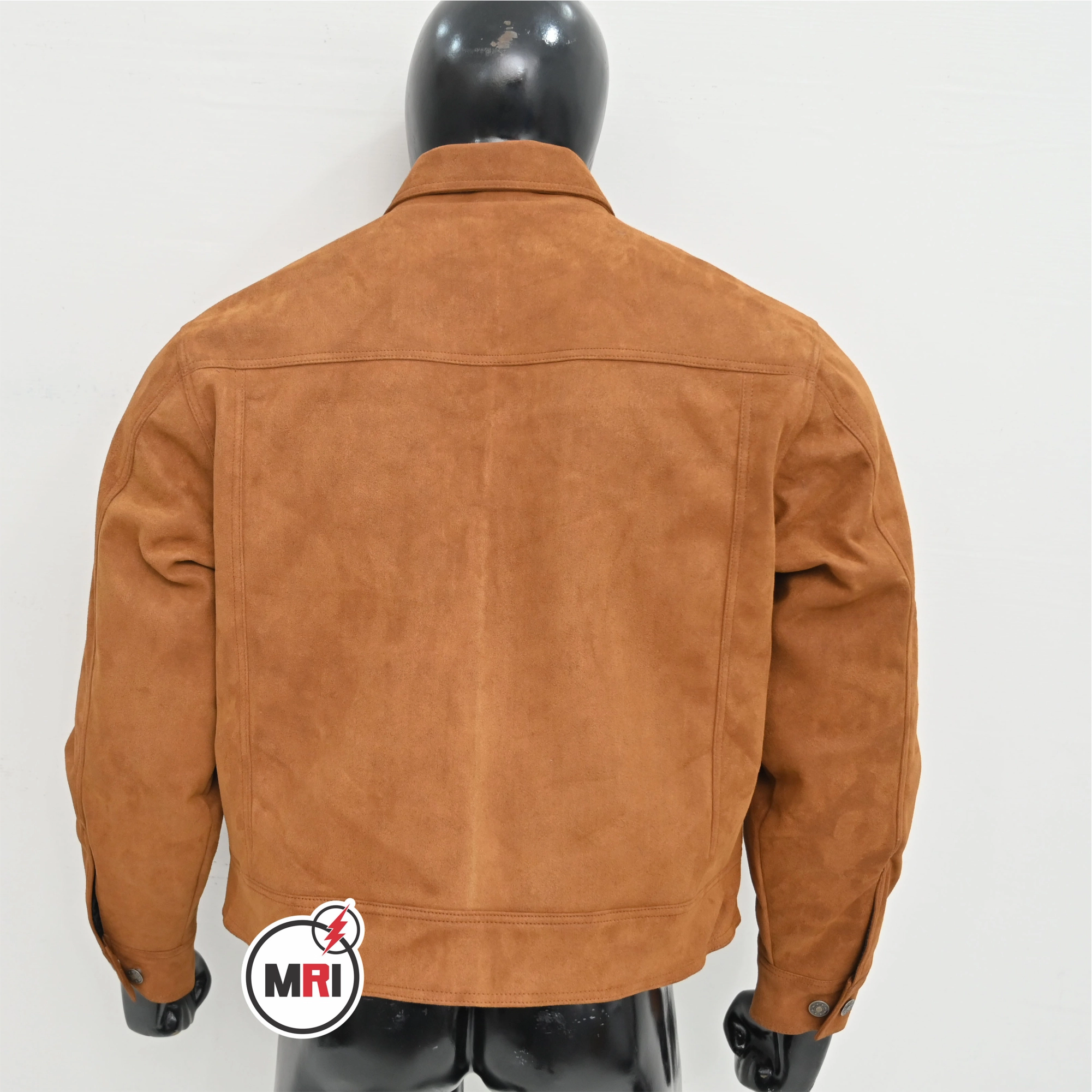 Customized Suede Leather Trucker Jacket