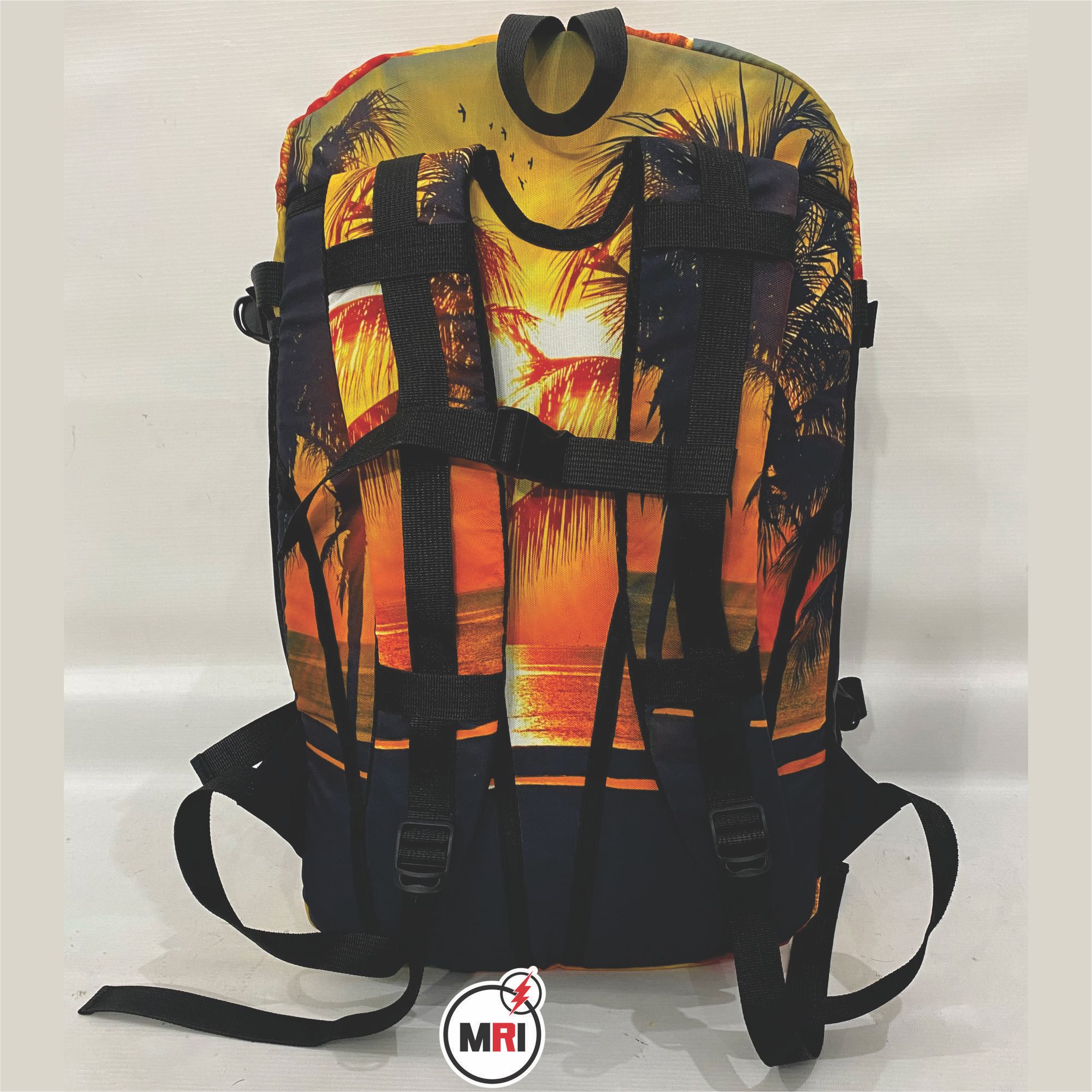 Sublimation Sunset Beach With Coconut Trees Print Backpack