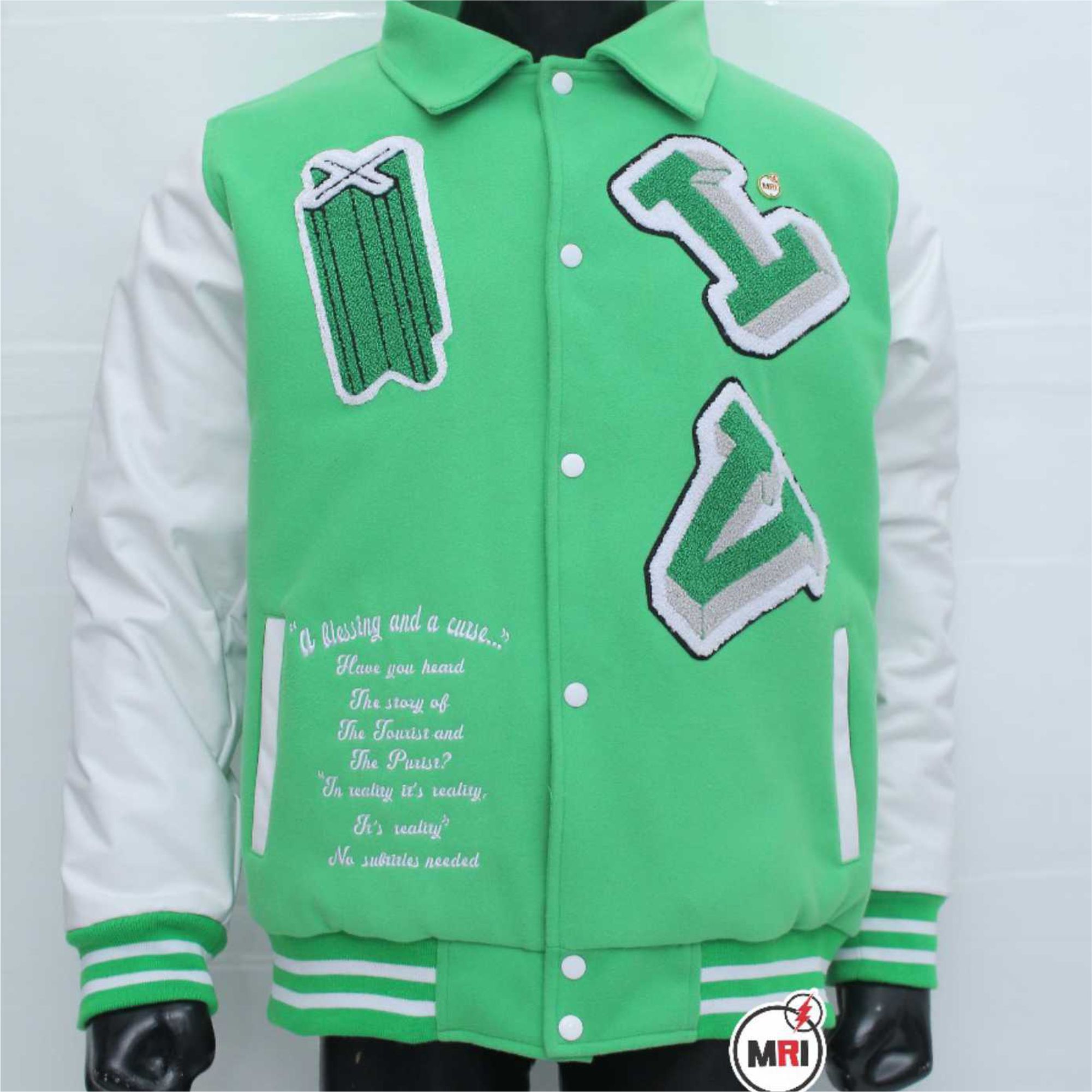 Unique Customized LV Varsity Jacket