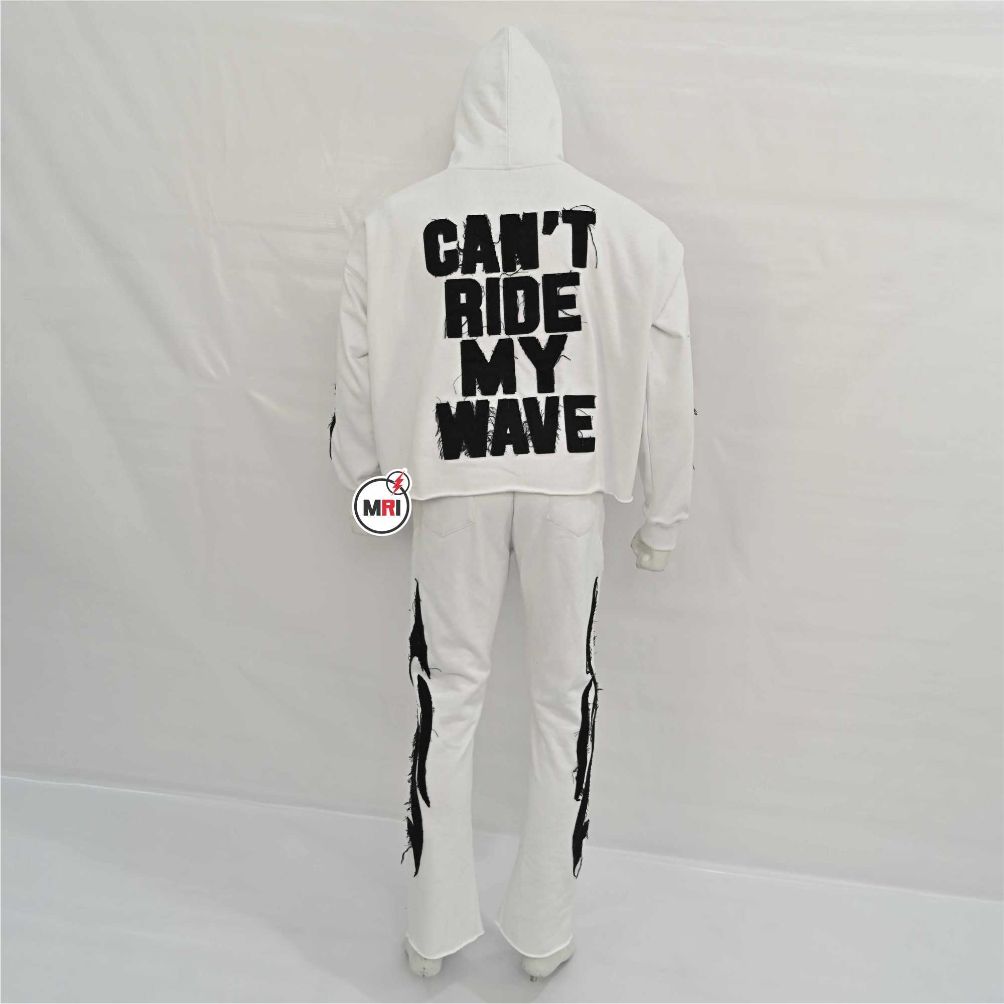 Customized Disstress Embroidery Tracksuit