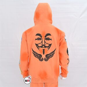 Fully Loaded Embroidery Work Acid wash Sun Fade Hoodie