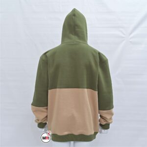 Two Tone Embroidered Pullover Hoodie