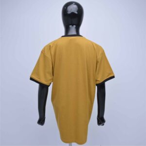 Premium Mustard Yellow Ringer Tee Featuring Multi-Color “BLACK EXPO” Chenille Patch