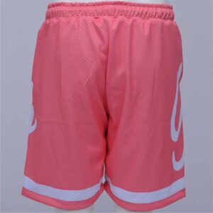 Premium Pink Mesh Basketball Shorts with Sublimation Print