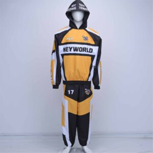 Custom Taslan Windbreaker Hooded Tracksuit (Yellow/Black)