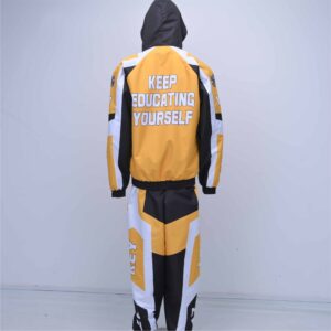 Custom Taslan Windbreaker Hooded Tracksuit (Yellow/Black)