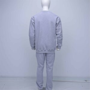 Premium Quality With Custom Logo Manufacturer Black With The Shirt Front On The Chenille Embroidery And Trouser Tracksuit Men