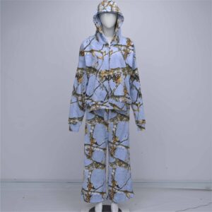 Custom Realtree Camo Hoodie and Pant Set Oversized Drop Shoulder Joggers Tracksuit Breathable Casual Winter Clothing