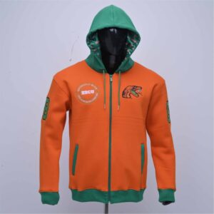 Cotton fleece embroidery logos satin hood