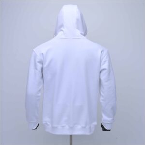 Customized cotton fleece hoodie with brush printing