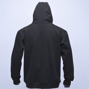 Customized cotton fleece hoodie with brush printing