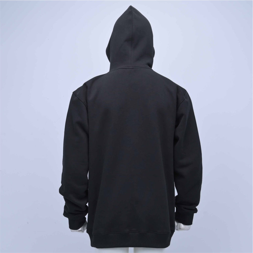 Premium Heavyweight Cotton Fleece Pullover Hoodie With Gothic Skull Graphic - Image 2