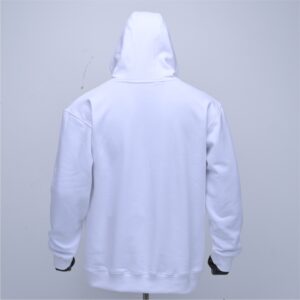 Customized cotton fleece hoodie with brush printing