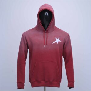Custom Acid Wash Fleece Pullover Hoodie With Custom Logo