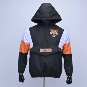 Custom Color-Block Anorak Windbreaker Jacket With Hood