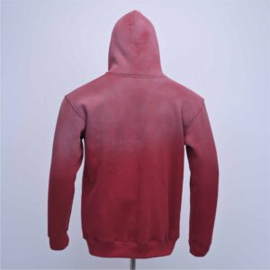 Custom Acid Wash Fleece Pullover Hoodie With Custom Logo