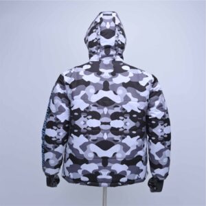 Premium Full Sublimation Quilted Puffer Jacket Featuring Custom Camo Print