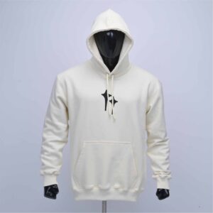 Custom Off-White Heavyweight Fleece Pullover Hoodie
