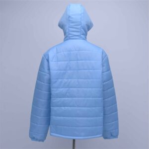 Custom Hooded Puffer Jacket With Greek Letter Embroidery
