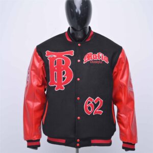 Customized varsity jacket Wool body leather sleeves Chenille embroidery logo