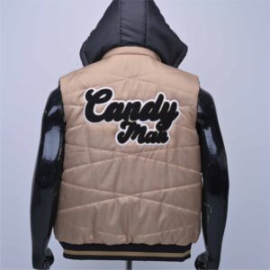 Custom Puffer Vest Jacket With Removable Hood