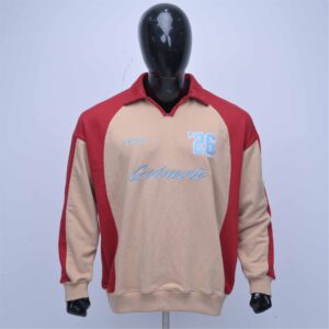 Customized two tone sweatshirt french terry material with embroidery logos