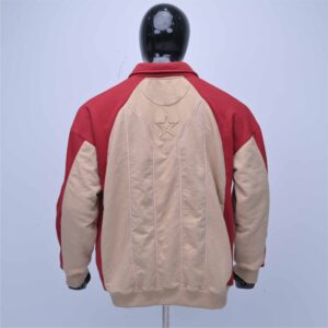 Customized two tone sweatshirt french terry material with embroidery logos