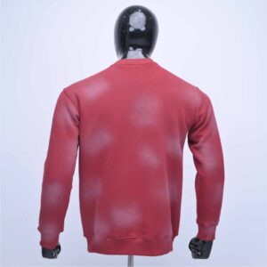 Premium Quality Winter Mens Sweatshirt with Custom Logo Front Chest Embroidery Acid Wash Cotton Fleece Eco-Friendly