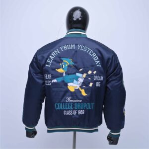 Custom Wool Varsity Jacket With Leather Sleeves