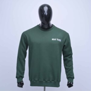 Printed Embroidered Knitted Long Sleeve Crew Neck Vintage Retro High Street Trend Couple Mens Sweatshirt Pullover