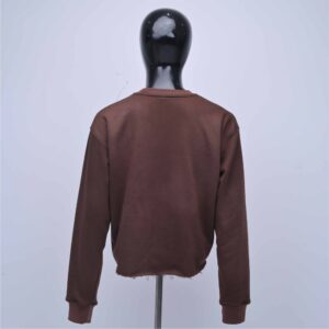 Premium High Quality Woven 100% Cotton Fleece Streetwear Crop Top Sweatshirts for Autumn Outfits and Women
