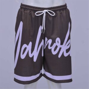 Premium quality custom basketball shorts manufactured from breathable polyester mesh fabric